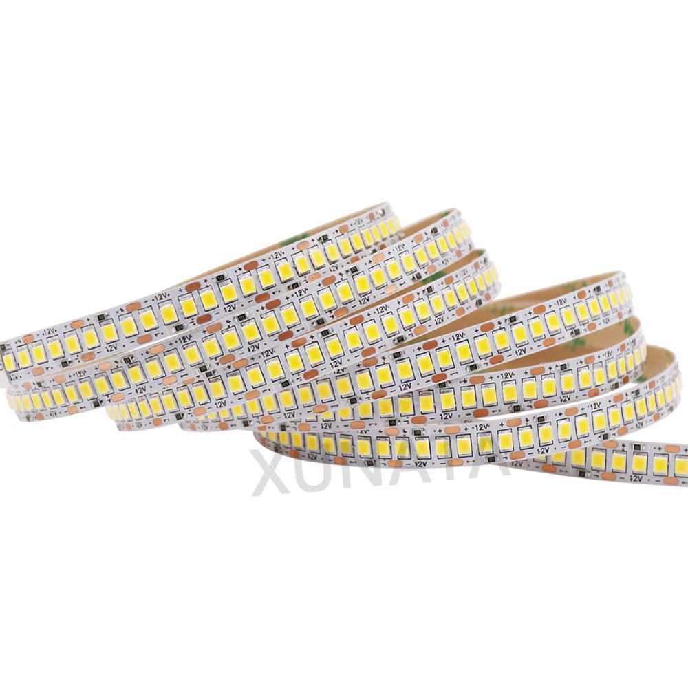 480Leds/M Smd 2835 Led Strip 24V 12V 5M 2400Leds Double Row Flexible Led Stripe 1200Leds Tape Ribbon Project Ambilight Lights