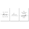 Black White Motivational Love Quote Canvas Posters Inspirational Minimalist Print Wall Art Painting Nordic Decoration Pictures