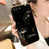 Luxury Quill Pen Drop Mirror Pink Soft Cover Case For Iphone 6 6S S Plus 7 7Plus 8 8Plus X Xs Xr Max Feathers Phone Cases Funda