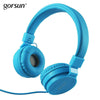 Bass Headphones, Lightweight Stereo Foldable Wired Headphones For Kids Adjustable Headband Headset For Phones Computer Pc Music