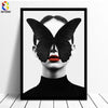 Nordic Cuadros Posters And Prints Black White Wall Art Canvas Painting Girl Picture For Living Room  Scandinavian Home Decor