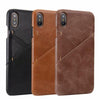For Iphone Xs Max Genuine Leather Phone Case For Iphone Xs Max Xr X 7 8 Plus 8Plus Ckhb Cowhide Ultra Slim Card Slot Back Cover