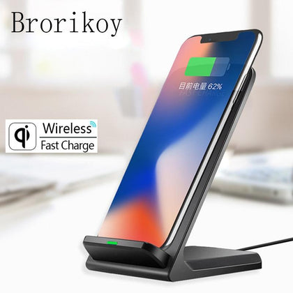 Qi Wireless Charger Dock USB Fast Charging for iPhone X Xs Samsung S8/S9 Note 8 Plus Adapter 10W Wireless Quick Chargers Holder