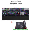 Original Motospeed Ck108 Rgb Blue Switch Mechanical Russian Keyboard Gaming Wired Led Backlit Backlight For Gamer Pc Desktop