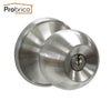 Probrico Keyed Alike Door Lock Stainless Steel Safe Lock Satin Nickel Entrance Locker Door Handle Knob Dl607Snet-Combo