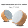 Wood Grain Wireless Bluetooth Speaker Portable Mini Subwoofer Audio Gift Stereo Loudspeaker Sound System Support Tf Aux Usb A60