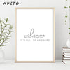 Black White Motivational Love Quote Canvas Posters Inspirational Minimalist Print Wall Art Painting Nordic Decoration Pictures