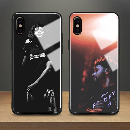 J. COLE rapper hiphop Coque Tempered Glass Phone Case Soft Silicone Shell Cover For Apple iPhone 6 6s 7 8 Plus X XR XS MAX