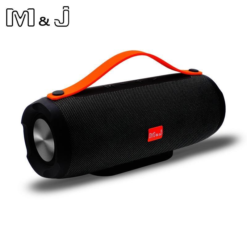 M&J Portable Wireless Bluetooth Speaker Stereo Big Power 10W System Tf Fm Radio Music Subwoofer Column Speakers For Computer