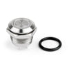 Areyourshop Push Button Switch Mini 4 Pin 12Mm Blue Led Metal Push Button Momentary Switch Waterproo