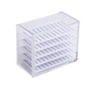 False Eyelashes Storage Box 5 Layers Acrylic Pallet Lash Holder For Eyelash Extension Individual Lash Volume Display Stand Tools (Transprent)