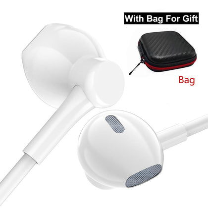 Earphone Headphones GSDUN PD7 3.5mm Stereo Wired Bass Headset with Microphone Earbuds for Iphone and Android Phones Xiaomi