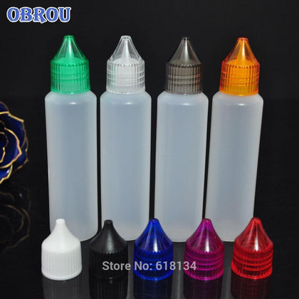 5pcs/Lot  50ml refillable E Liquid Plastic Bottle With Wide mouth Empty Pen Style Dropper Bottle For E Liquid juic DROPPERe