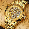Lige Mens Watches Top Luxury Brand Watch Stainless Steel Waterproof Automatic Mechanical Dragon Watch Men Relogio Masculino+Box
