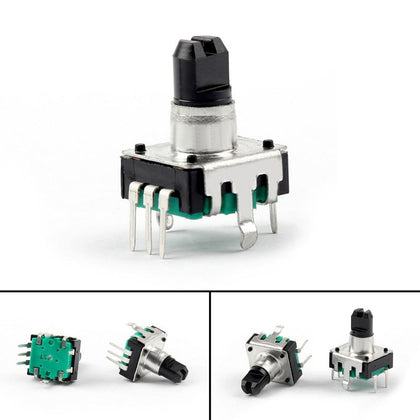 Areyourshop Potentiometer Rotary Encoder With Switch EC12 Audio Digital Potentiometer 10mm Handle 2/8Pcs Wholesale Switches