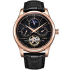 Lige Men Watches Brand Automatic Mechanical Watch Tourbillon Sport Clock Leather Casual Business Wristwatch Gold Relojes Hombre