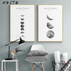 Moon Phase Canvas Posters And Prints Minimalist Luna Wall Art Abstract Painting Nordic Decoration Pictures Modern Home Decor