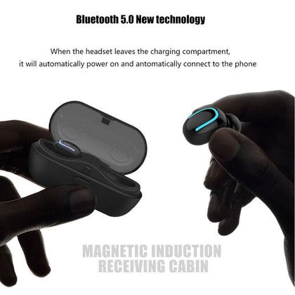 Wireless Headphones Bluetooth Earphone Bluetooth 5.0 Mini True Stereo In ear Earbuds With HD Mic For Samsung Xiaomi iPhone