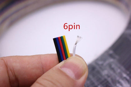 2pin 3pin 4pin 5pin 6pin 22AWG Led Connect LED RGB wire Cable For WS2812 WS2811 RGB RGBW  RGB CCT 5050 3528 LED Strip