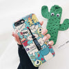 Axbety Silicon Ring Case For Iphone 8 7 6S Plus/Xs Max/Xr/Xs Cover Fashion Cute Cartoon Hide Stand Holder Case For Iphone 7 Plus