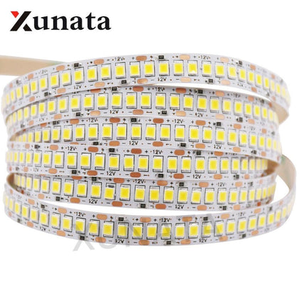 LED Strip 2835 SMD 240LEDs/m 5M 300/600/1200 Leds DC12V High Bright Flexible LED Rope Ribbon Tape Light Warm White / Cold White
