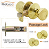 Probrico Stainless Steel Entrance/Privcy/Passage/Deadbolt Door Lock Gold Finish Door Knob Door Handle Tulip Style Dl576Pb