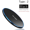 Qi Wireless Charger Metal Aluminum Stand Holder Fast Charing For Iphone X Xs Max Samsung S8 S10 9 Adaper Wireless Qucik Chargers