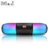 M&J Wireless Bluetooth Speaker Portable Column Sound Box Colorful Led Lights Stereo Subwoofer Speaker Support Usb Tf Fm With Mic