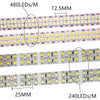 1/2/3/4/5M Led Strip 2835 240Leds/M 480Leds/M Dc12V High Brightness 2835  Flexible Led Light Warm White / White  5M/Lot