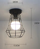 Vintage Ceiling Lights Lustre Luminaria Led Ceiling Lamp Loft Iron Cage Fixtures Abajur Home Lighting Plafonnier For Living Room