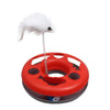Multifunctional Disk with a Spring Mice Toy for Cats in 4 Colors