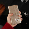 Glitter Luxury Leather Cover Diamond Rhinestone Case For Iphone X Xs Max Xr Case Flip Wallet Iphone 6 6S 7 8 Plus Phone Case