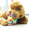 Fashion 1Pc Dog Toys Colorful Plastic Round Ball With Small Bell Pet Chewing Ball For Cat Gift S/M