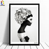 Nordic Cuadros Posters And Prints Black White Wall Art Canvas Painting Girl Picture For Living Room  Scandinavian Home Decor