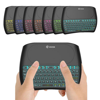 Backlight 2.4GHz Wireless Air Mouse D8 Pro English Russian Version D8 Plus Mini Keyboard i8 Touchpad Controller for Android BOX