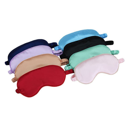 High Quality Double-sided Simulation Silk Eye Mask Soft&Smooth Silk Eye Protection Sleep Shading Breathable Explosion Eye Mask 