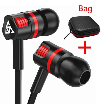 Earphone PTM In ear Super Bass for Phone Iphone 5 5s 6 6s plus Samsung galaxy s7 s8 Stereo Headset for Xiaomi Redmi 4x Note 5