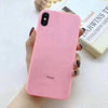 Macaron Tempered Glass Case For Iphone Xs Max Xr 8 7 7P 6S 6 Plus X Phone Cases Fashion Back Cover Protective Shell