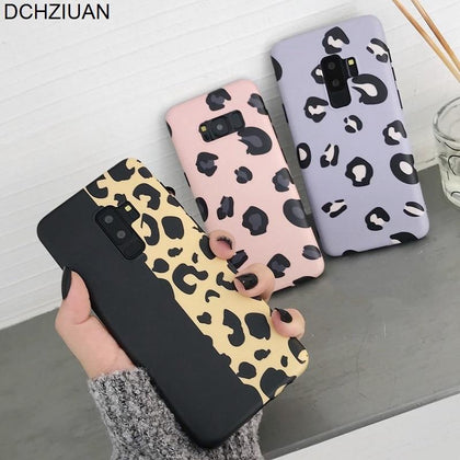 DCHZIUAN Fashion Leopard Phone Case For Samsung Galaxy S10 S8 S9 Plus Case For Samsung Note 8 Note 9 Soft Cases Cover Fundas 