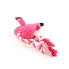 1Pc Popular Funny Wild Flamingo Shape Dog Toy Squeaky Pet Puppies Chew Toy Plaything Sound Toys (Pink 20X14X8Cm)