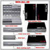 Aidetek Box Organizer Craft Beads Storage Lids Empty Enclosure Smd Smt Organizer Surface Mount Plastic Toolbox Label 2Boxall48 (2 pieces)