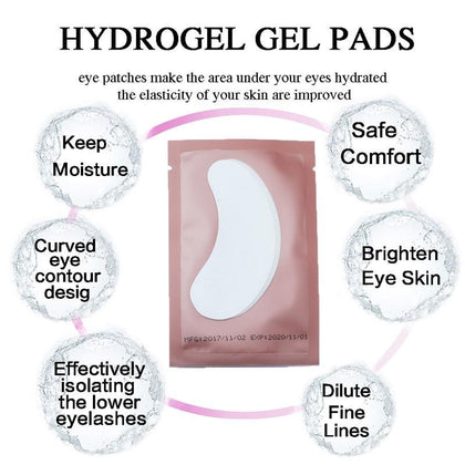 25/50/100 Pairs/Lot Patches for Eyelash Extension Under Eye Pads Paper Patches Pink Lint free Stickers for False Eyelashes