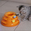 Top Quality Funny Cat Pet Toy Cat Toys Intelligence Triple Play Disc Cat Toy Balls Ball Toys Pets Green Orange
