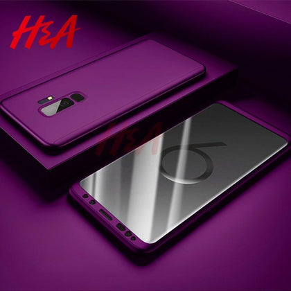 H&A 360 Full Cover Case For Samsung Galaxy S9 S8 Note 9 8 Phone Cases For Galaxy S7 S6 Edge Note 9 Shockproof Protective Case