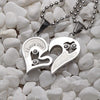 Mens Stainless Steel Chain Black White Heart Love Necklaces For Couples Paired Suspension Pendants For Men Women Sn102 5%