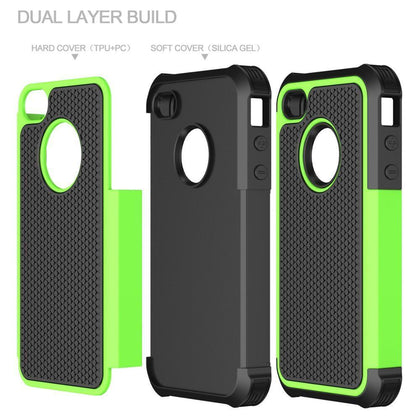 Pen+Phone Case for iPhone 4 4S Rugged Rubber Matte Hard Silicone Case Cover Screen Protector Free Shipping as Gift