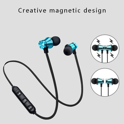 XT-11 Wireless Bluetooth Earphone V4.2 Magnetic Sport Waterproof Headphone Stereo In-Ear Earbuds Headset with Mircrophone