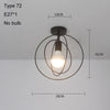 Led Ceiling Lights Modern Ceiling Lamp Vintage Plafondlamp Cage Plafonnier For Living Room Industrial Decor Suspension Luminaire