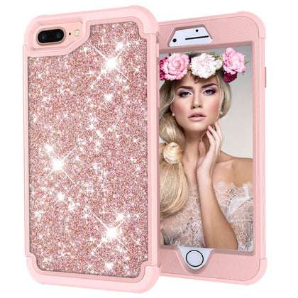WEFOR For iPhone 8 7 6 6S Plus Cases Glitter Slim Bling Diamond Case For iPhone 7 8 Plus Luxury Hard Back Phone Cases For iPhone