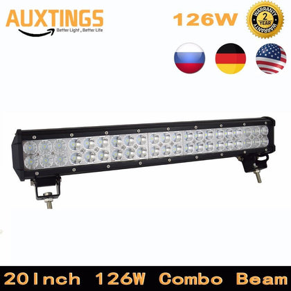 Led Driving Light 20inch 126W Combo Beam Offroad Led Light Bar for 12V 24V Boat Car Tractor Truck 4WD 4x4 SUV ATV Tractor